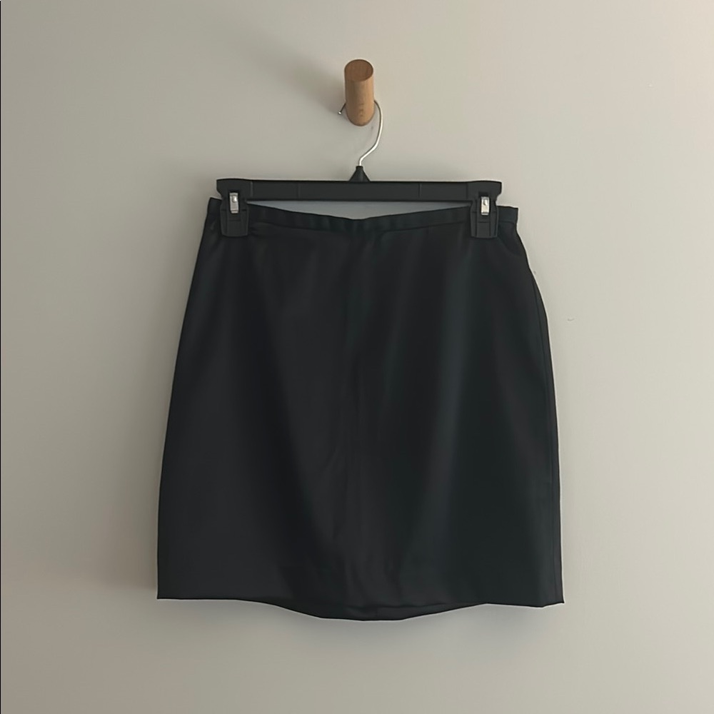 GAP Black Pencil Satin Mini Skirt